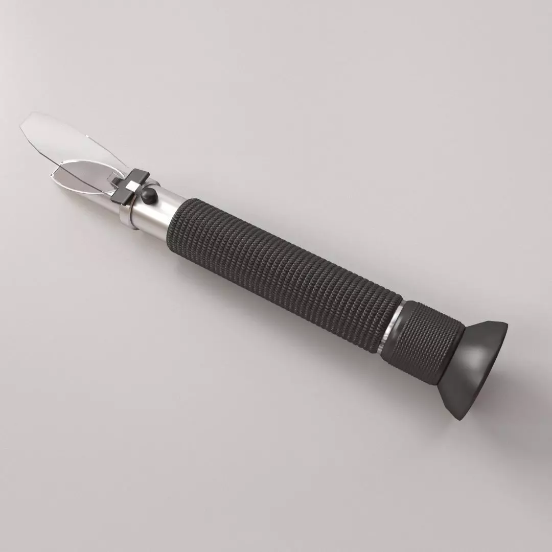 Refractometer syringe-tweezers 3D model_0