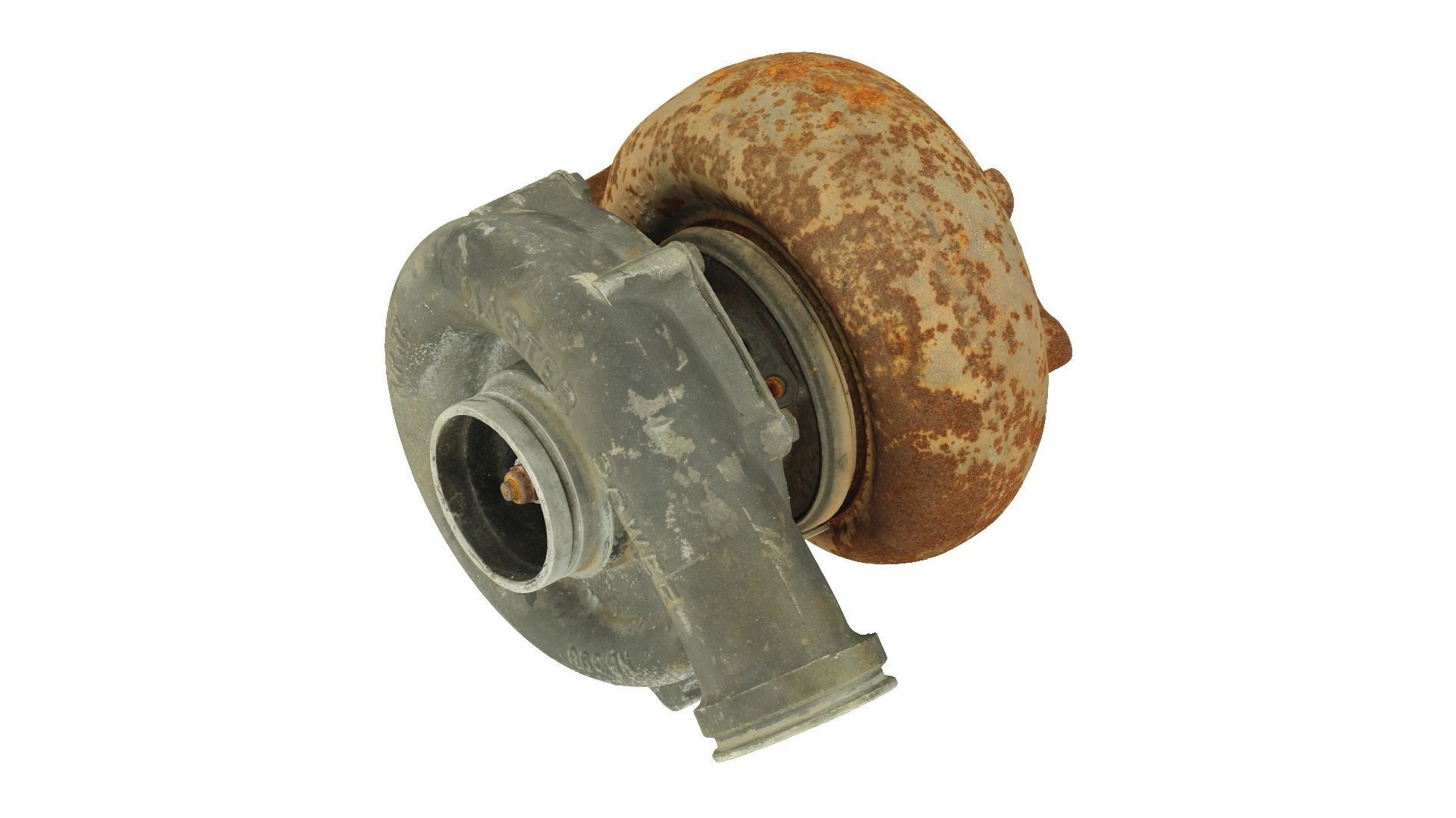 Automotive Turbocharger Raw Scanned 3D model_2
