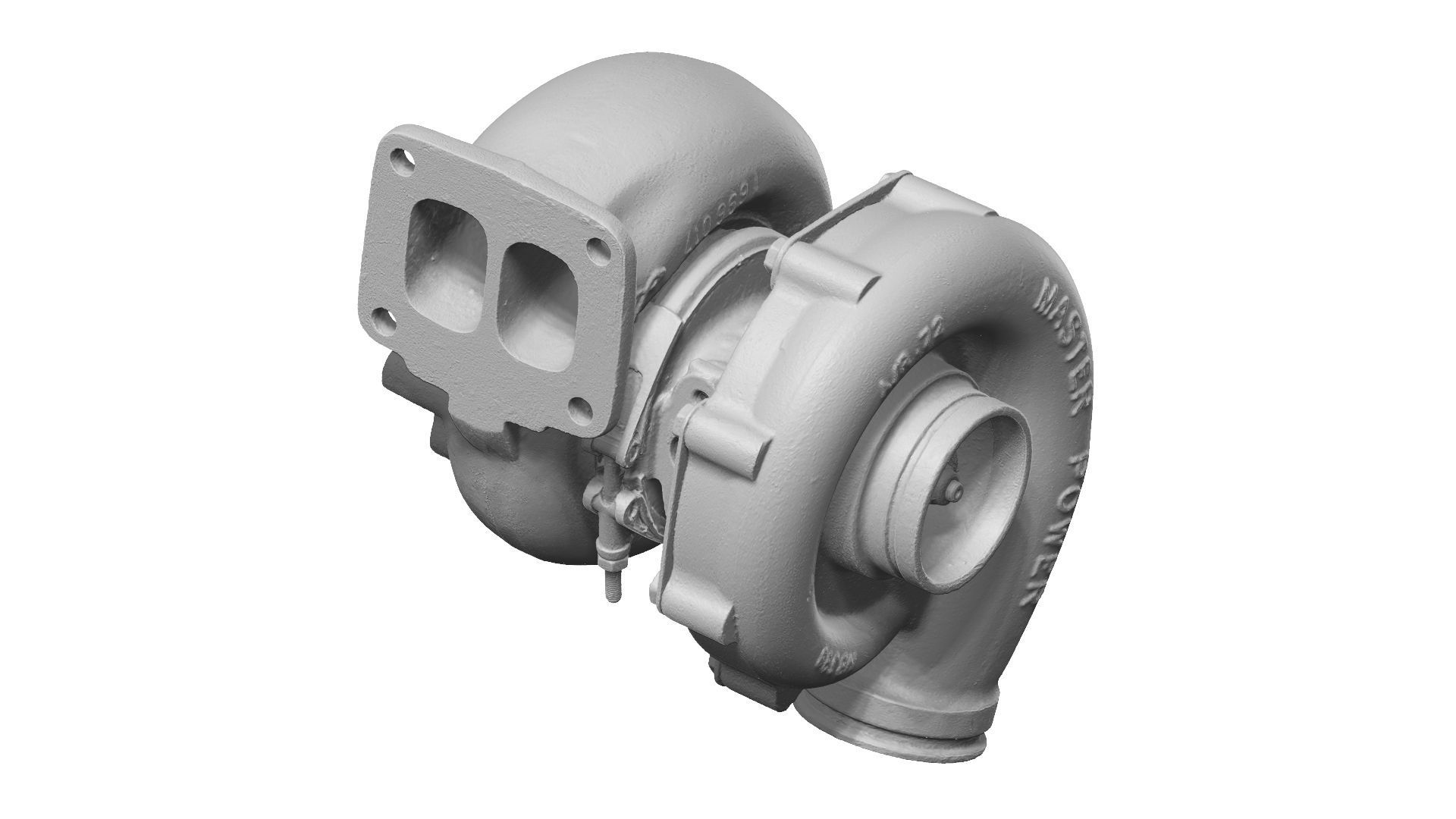 Automotive Turbocharger Raw Scanned 3D model_11