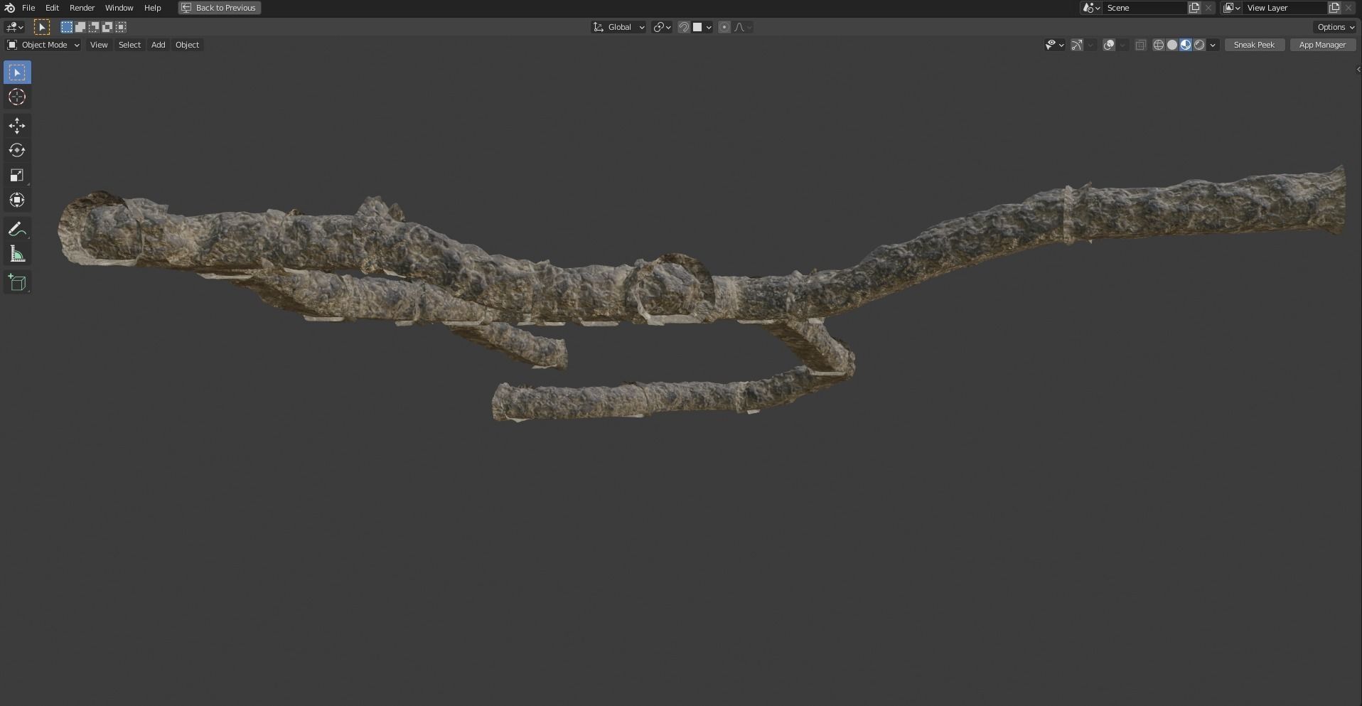Mine tunnels - Modular 3D model_38