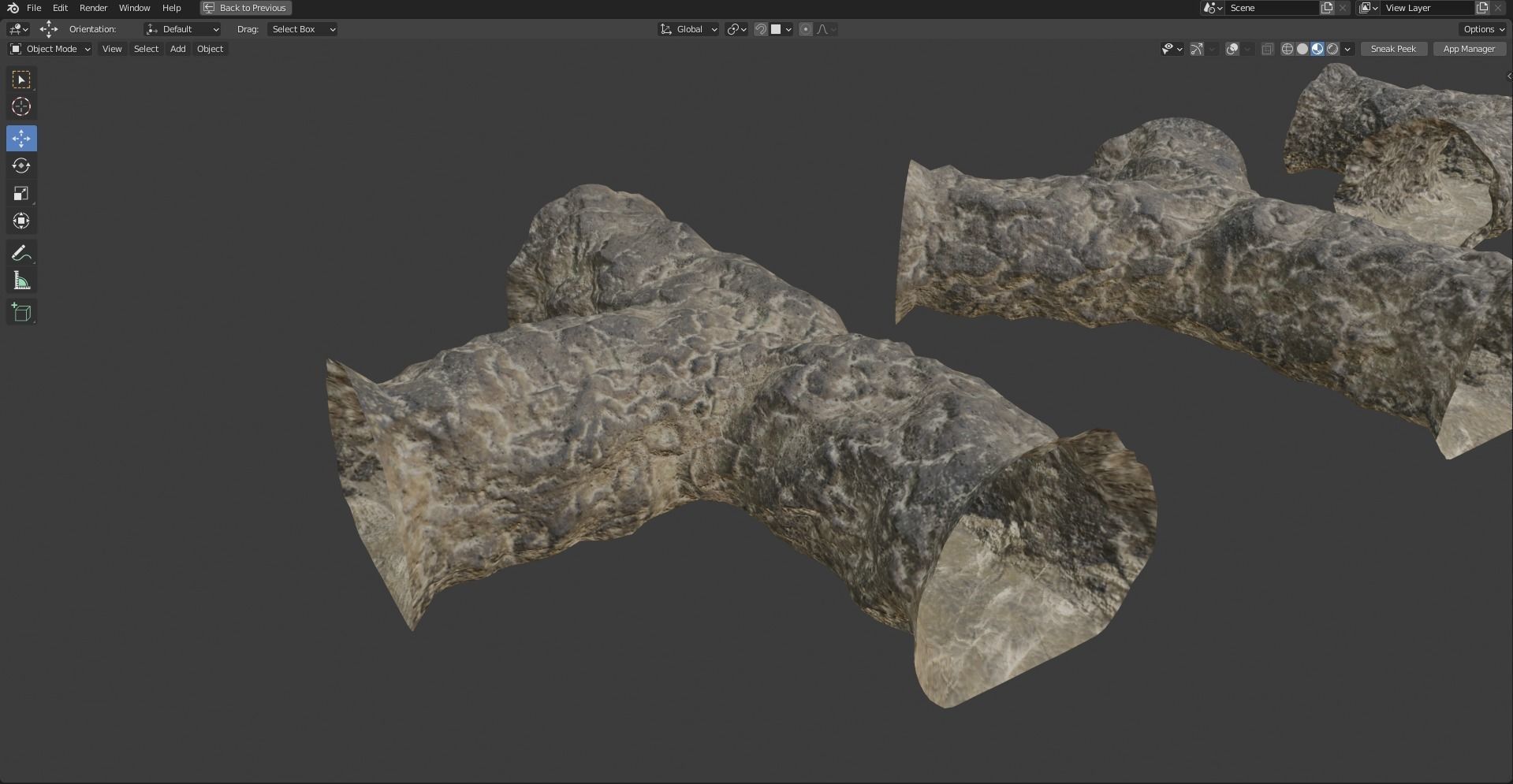 Mine tunnels - Modular 3D model_15