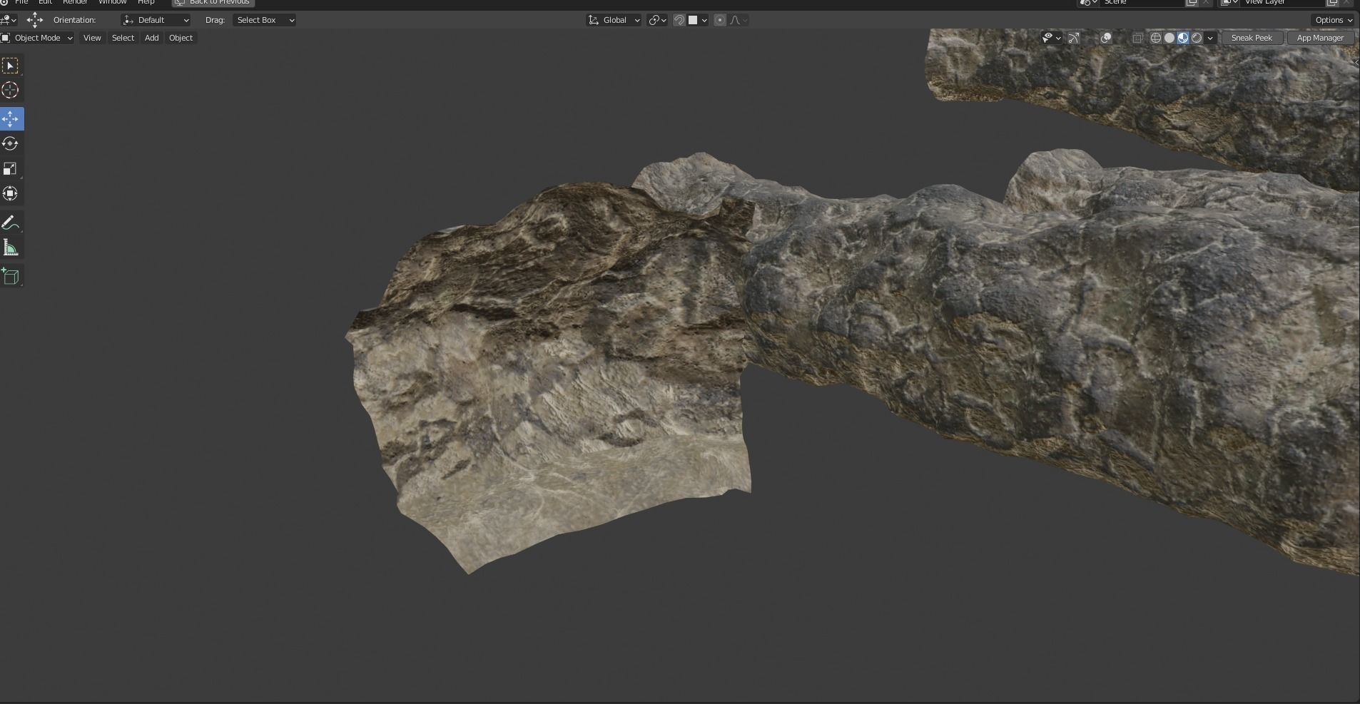 Mine tunnels - Modular 3D model_9