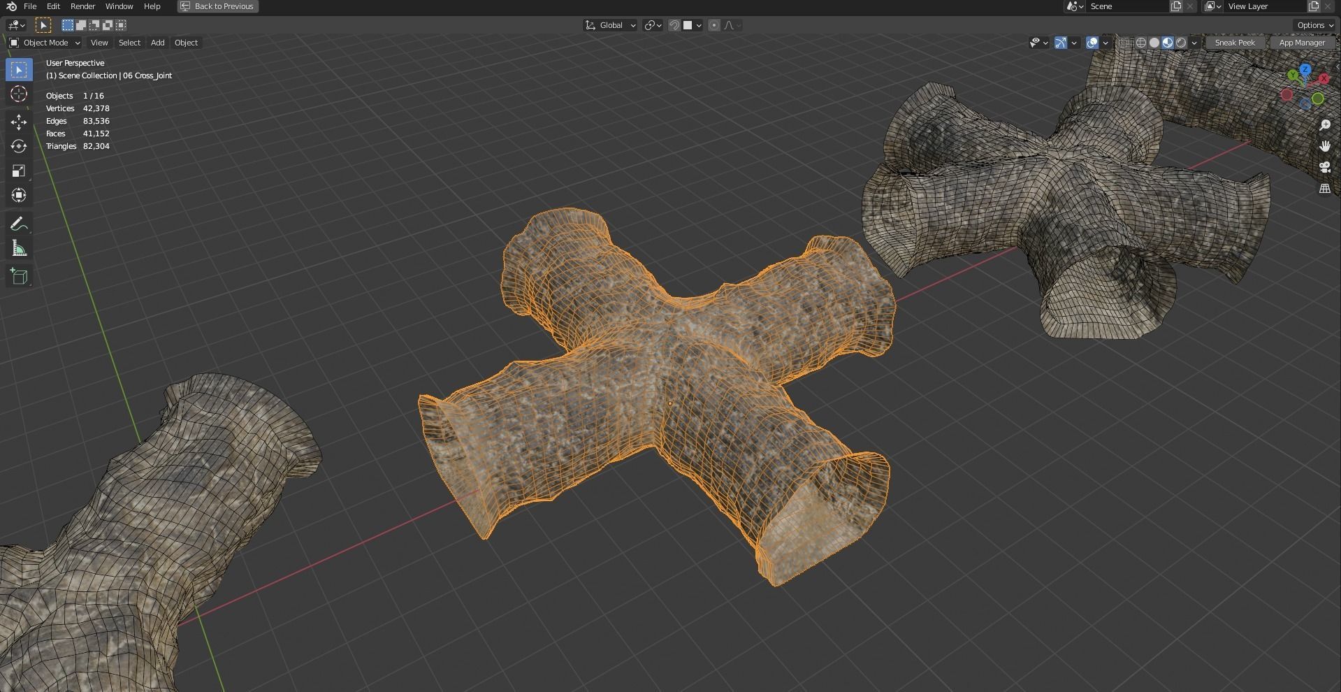 Mine tunnels - Modular 3D model_32