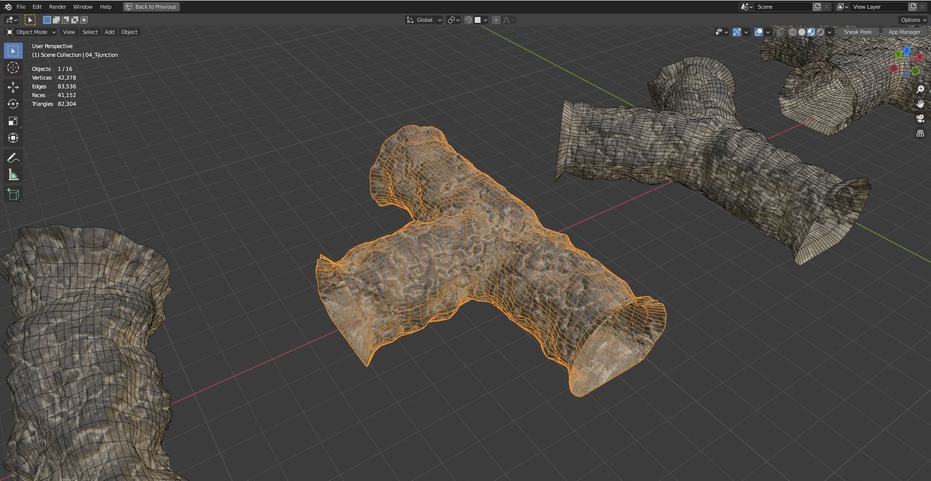 Mine tunnels - Modular 3D model_30