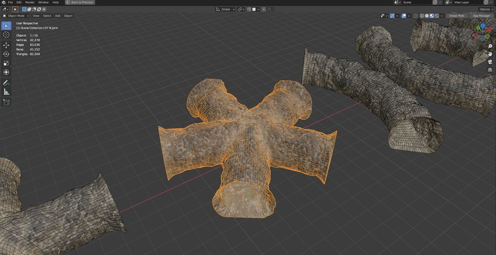 Mine tunnels - Modular 3D model_33