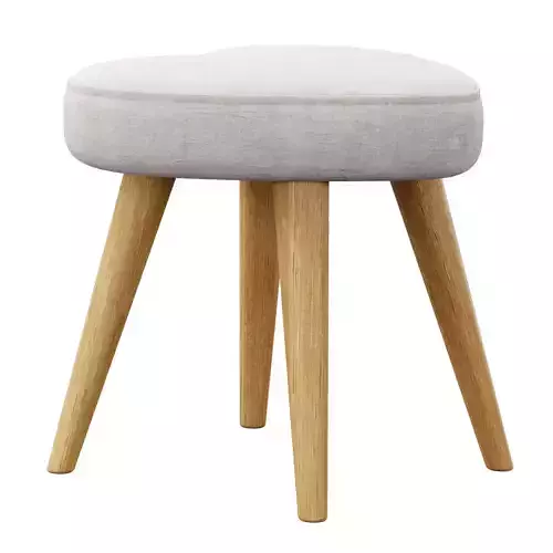 Heart Shape Cushion Stool by Jaipuria Emporium