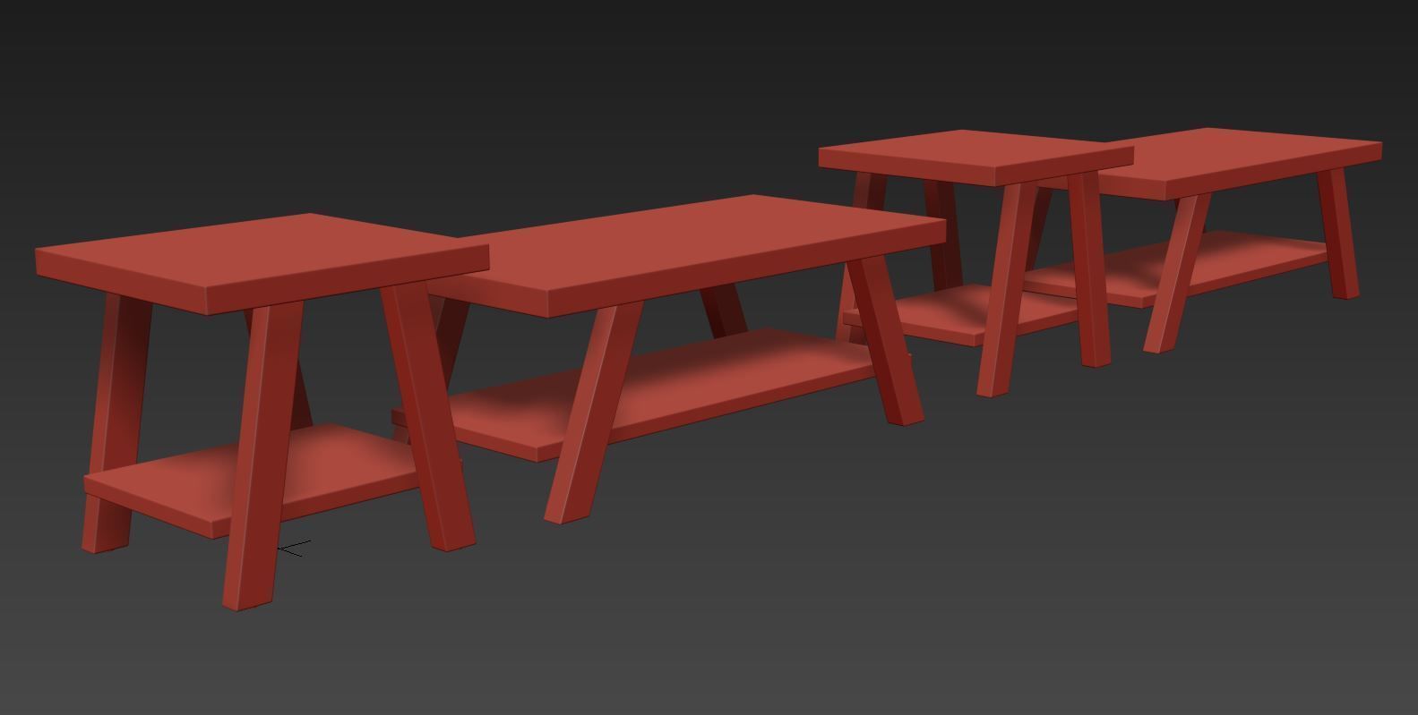 Filipek Coffee Table by Winston Porter 3D model_7