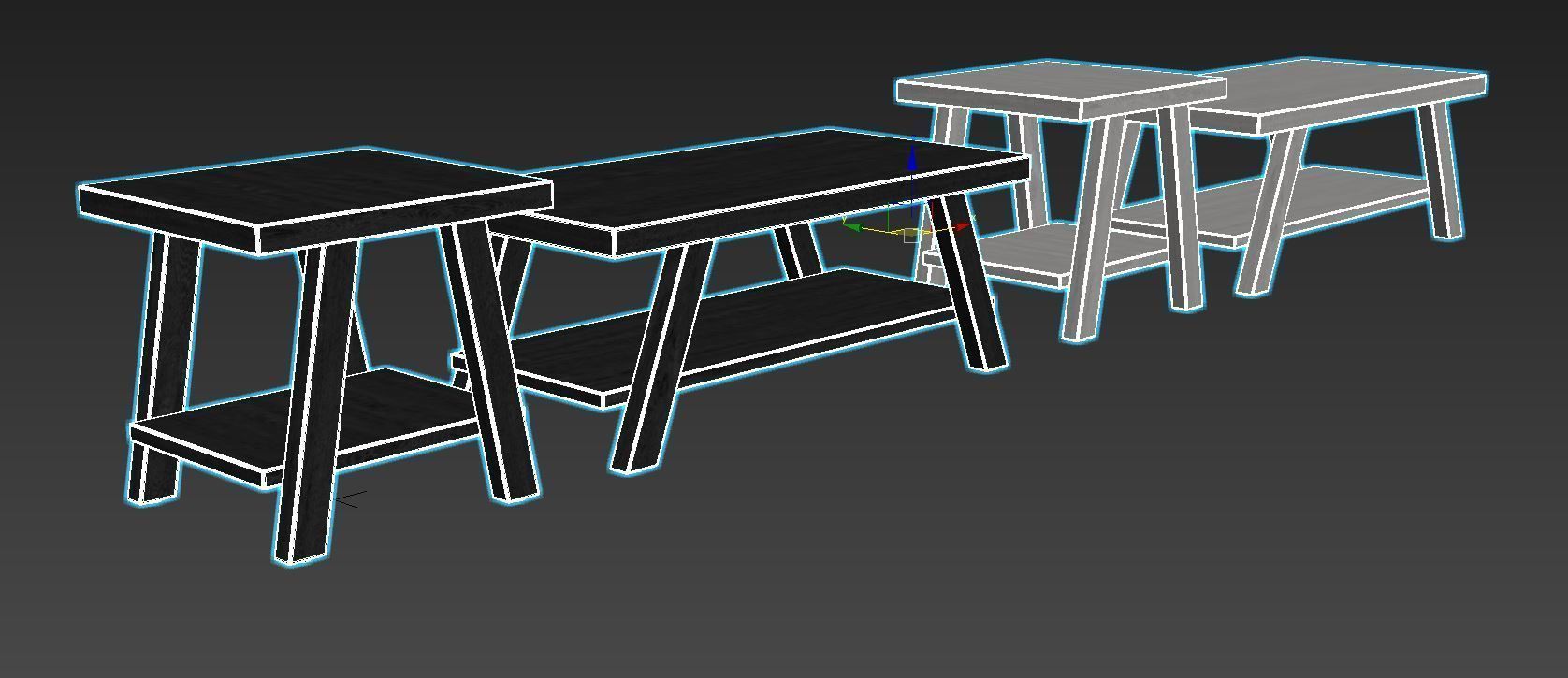 Filipek Coffee Table by Winston Porter 3D model_6