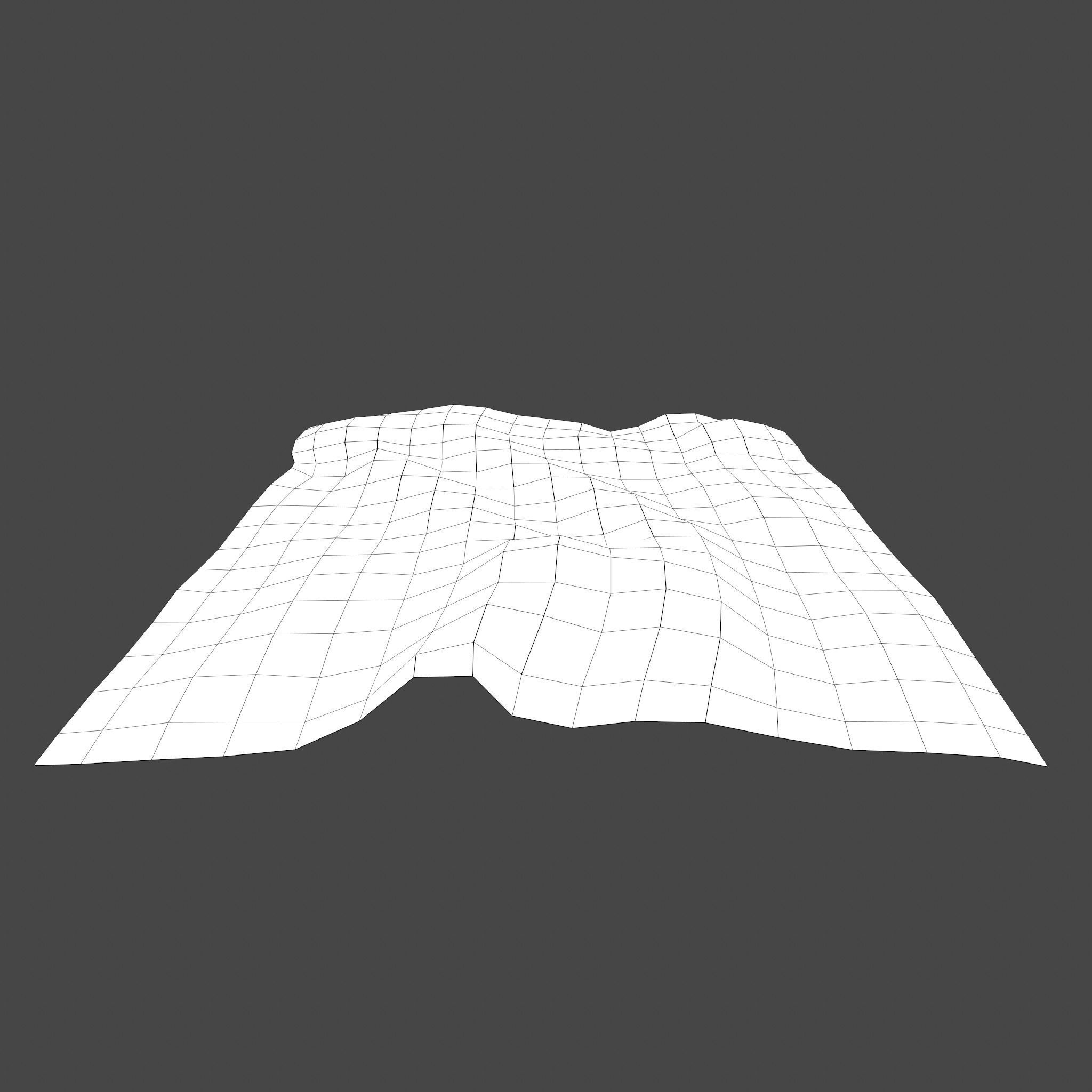 Persian Carpet Design Four Low-poly 3D model_25