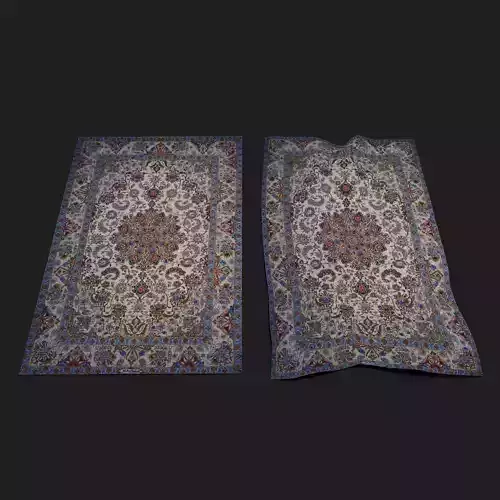 Persian Carpet Design Four  Low-poly 3D model
