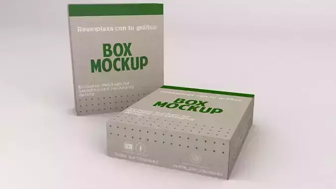 Box Mockup 3  3D model