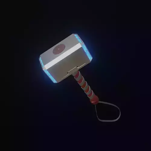  Low Poly Thor Hammer