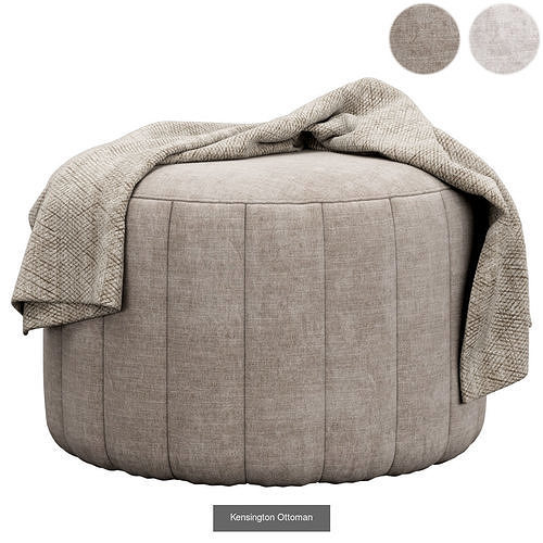 Poufs and ottomans collection 4 3D Model Pack 6