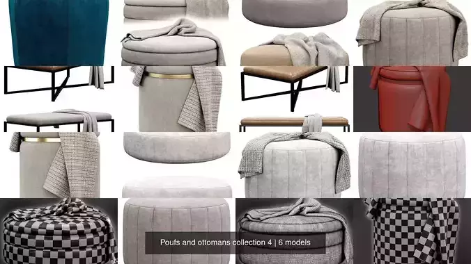  Poufs and ottomans collection 4 