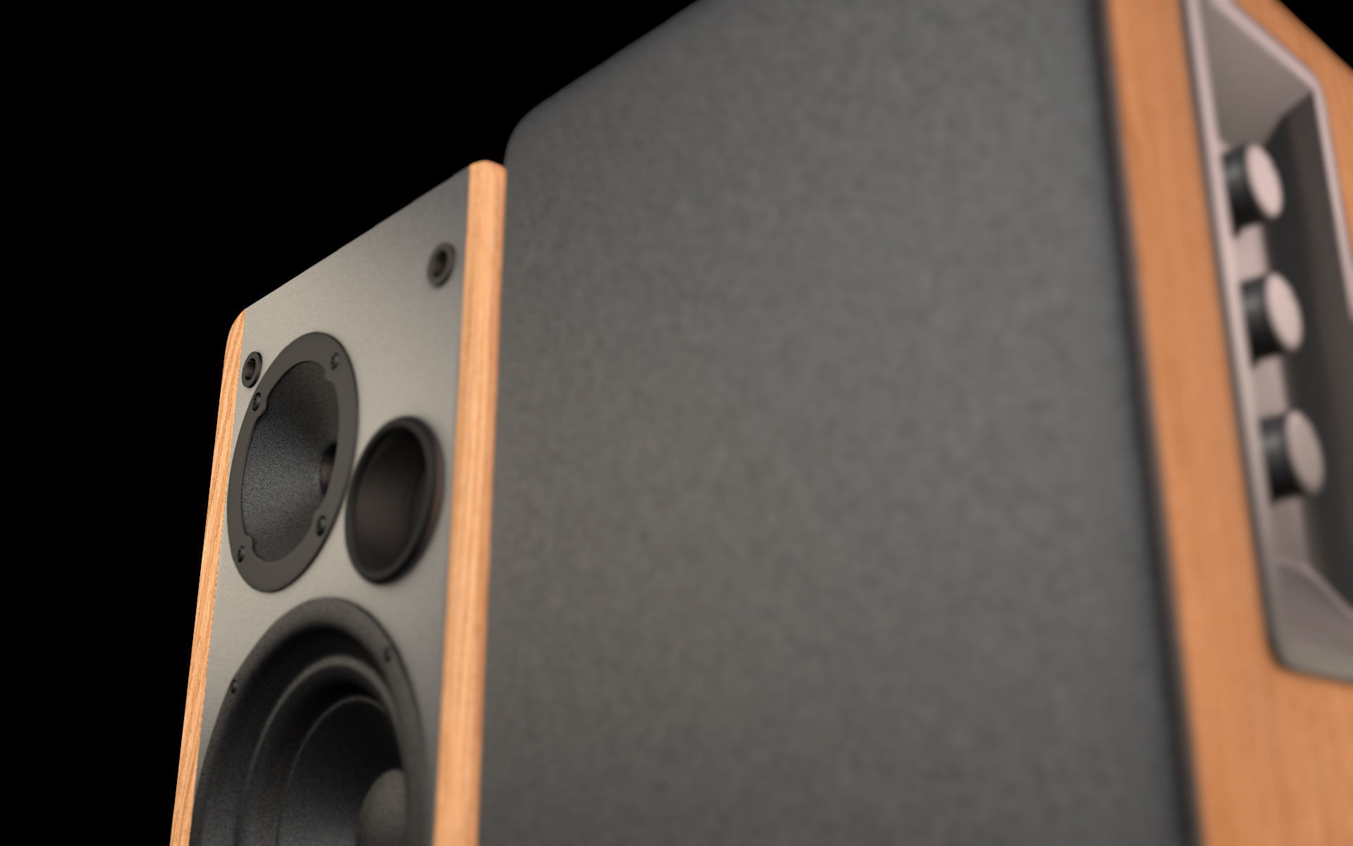 speaker active 3d model 3D model_4