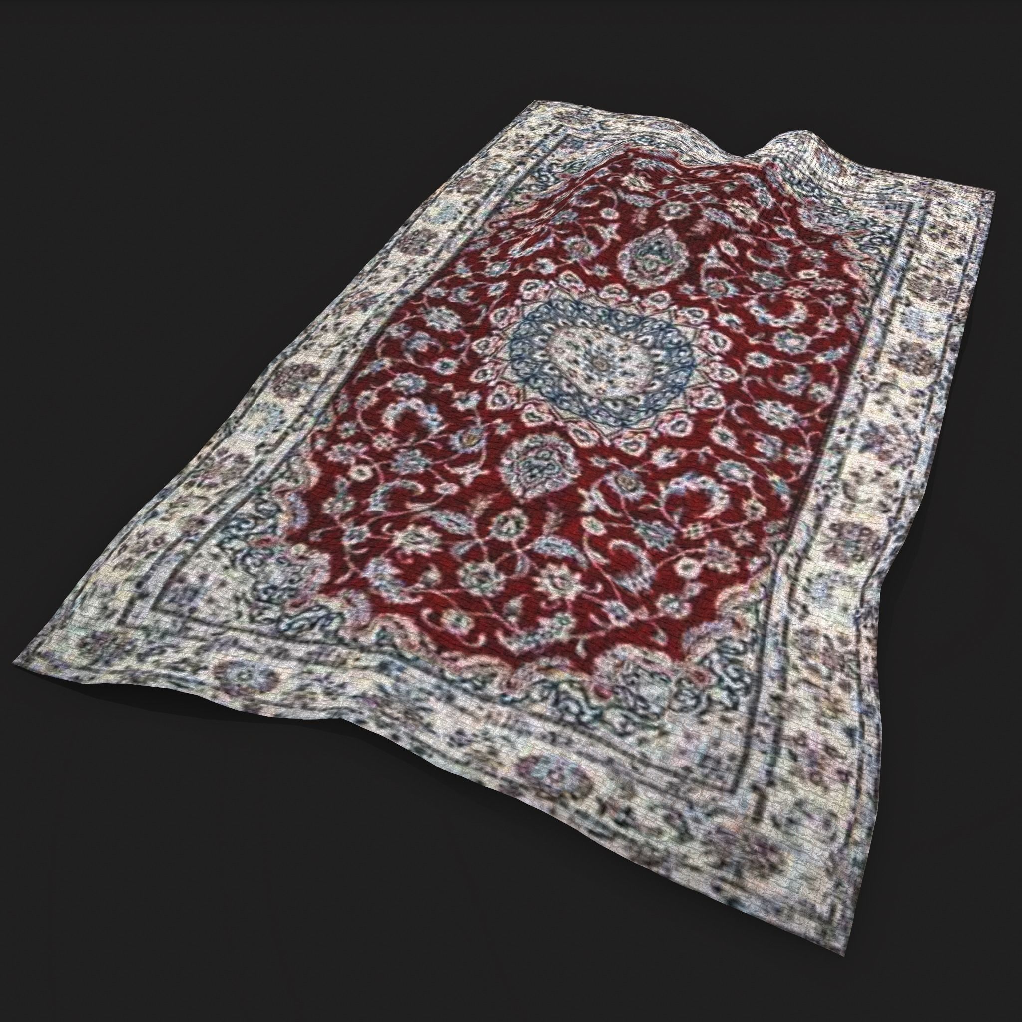 Persian Carpet Design Two and Three 3D Model Collection_20