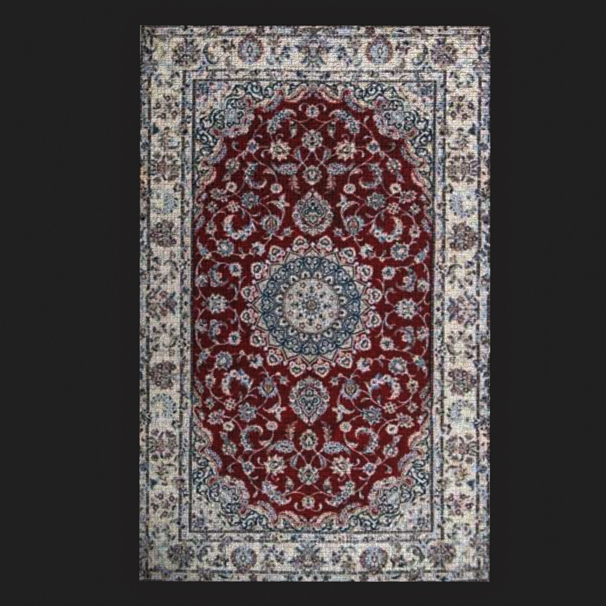Persian Carpet Design Two and Three 3D Model Collection_23