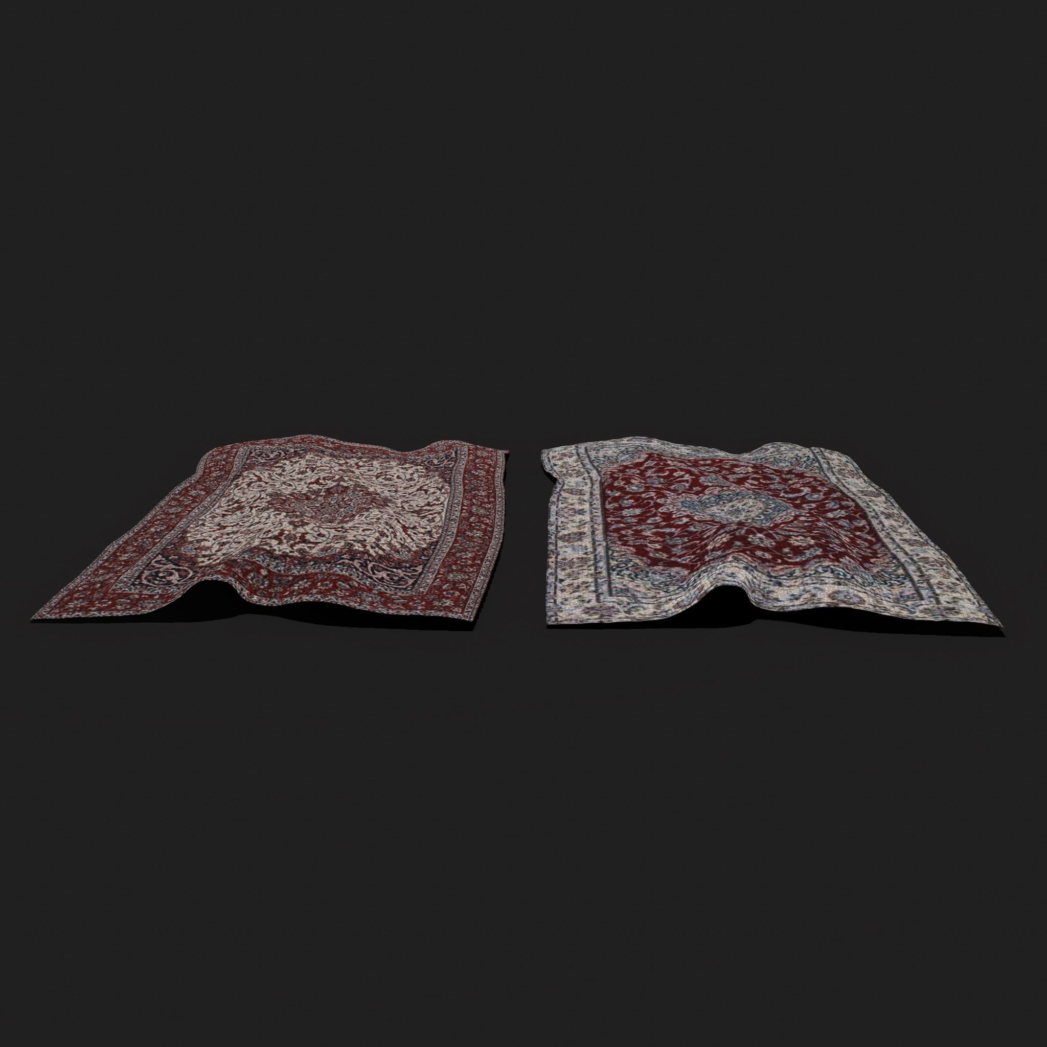 Persian Carpet Design Two and Three 3D Model Collection_41