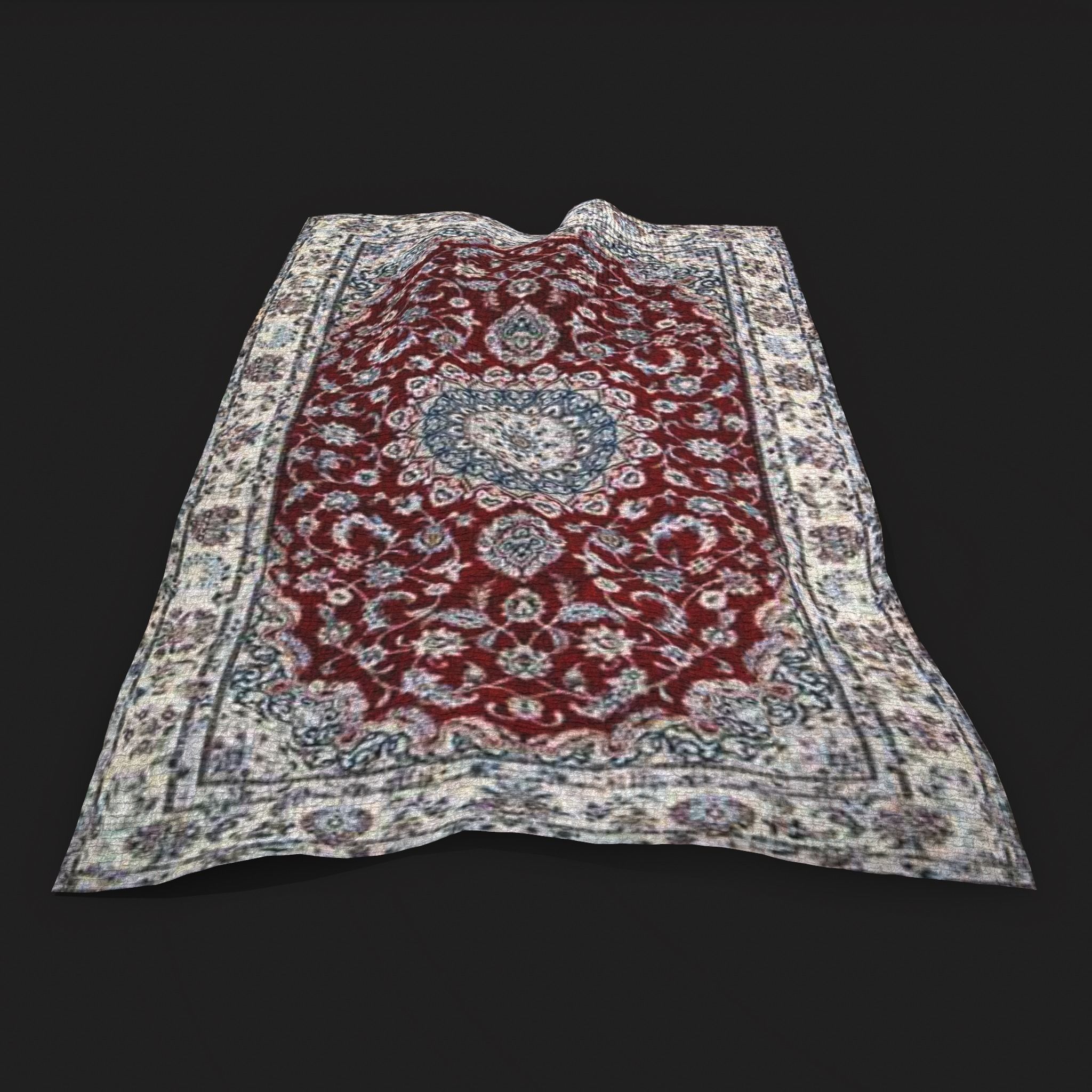 Persian Carpet Design Two and Three 3D Model Collection_26