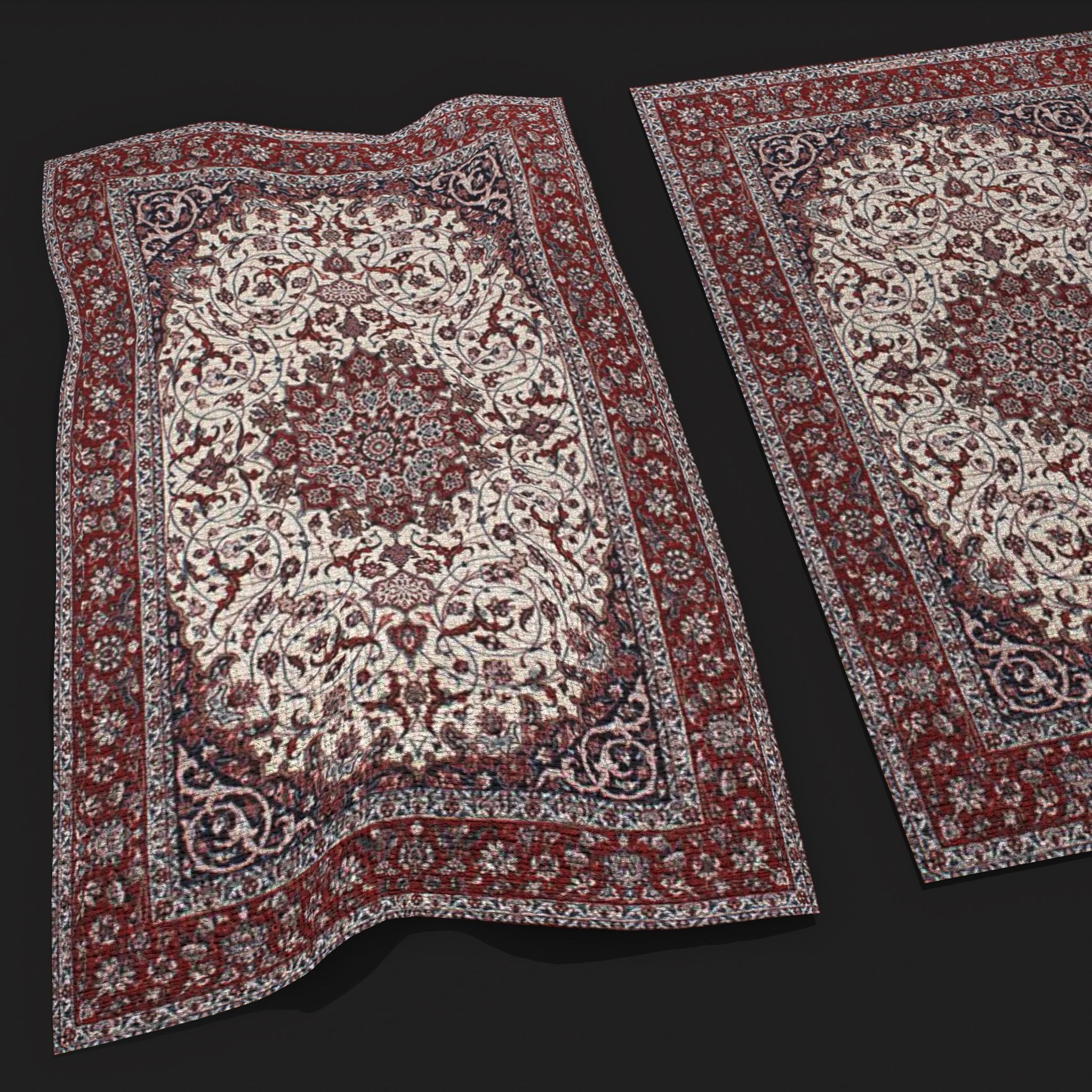 Persian Carpet Design Two and Three 3D Model Collection_18