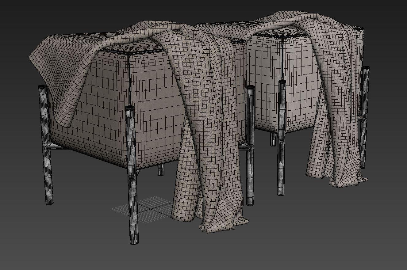 Ivor 15 5 Wide Ottoman by Etta Avenue 3D model_9