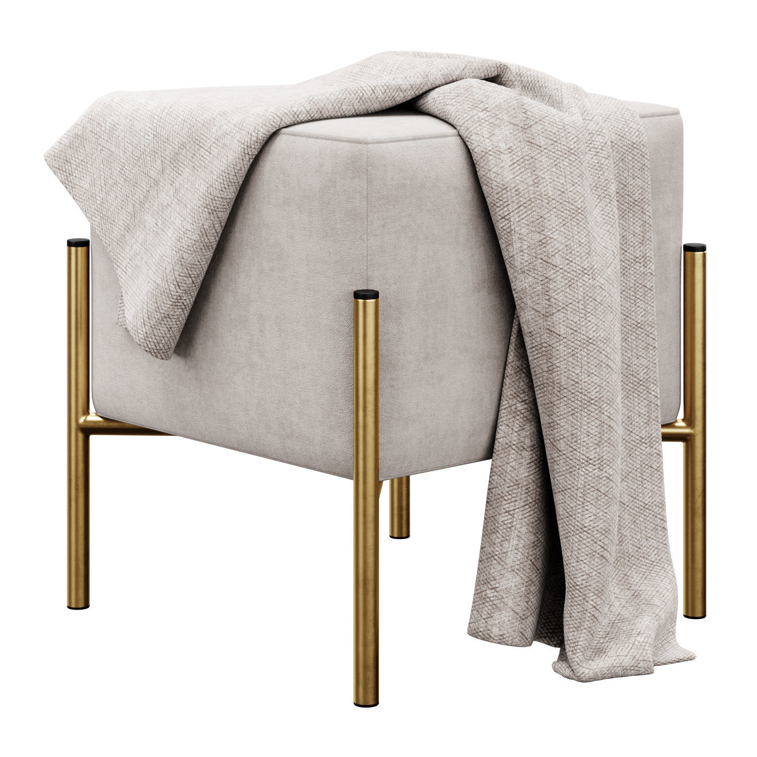 Ivor 15 5 Wide Ottoman by Etta Avenue 3D model_7