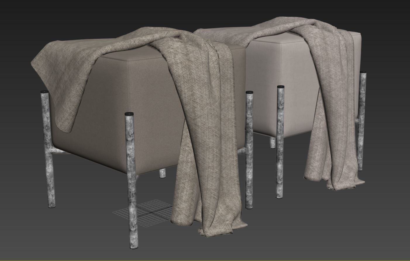 Ivor 15 5 Wide Ottoman by Etta Avenue 3D model_8