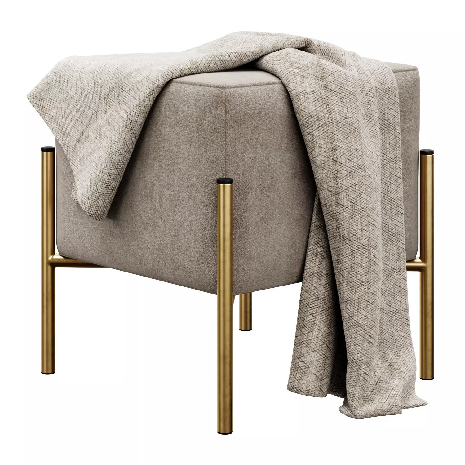 Ivor 15 5 Wide Ottoman by Etta Avenue 3D model_0