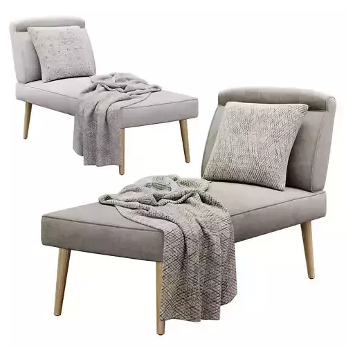 Carisia Mid Century  Chaise Lounge by Christopher Knight Home