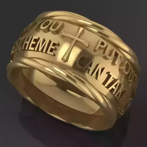 bible verse ring 3D print model