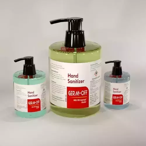 Hand Sazitizrer 3D Bottle