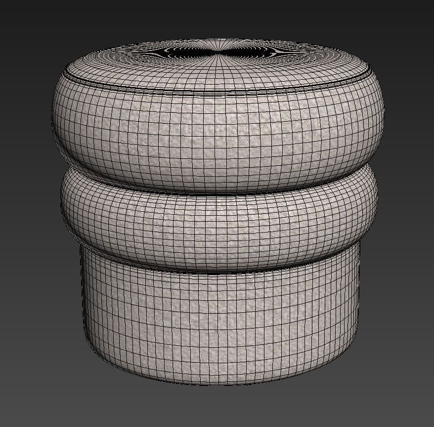 Swagger 20 boucle stool by Kardiel 3D model_5