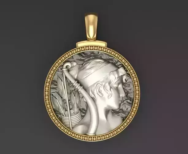 Horoscope Zodiac sign Sagittarius pendant  3D print model