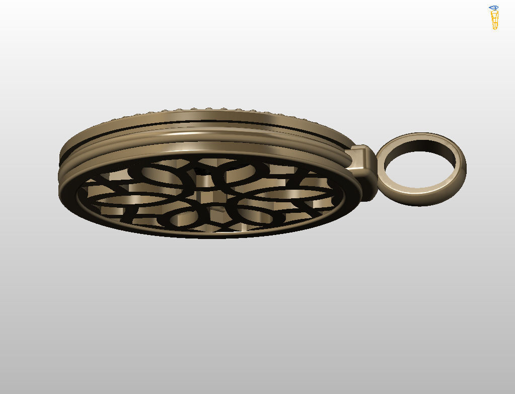 Horoscope Zodiac sign Sagittarius pendant  3D print model_15