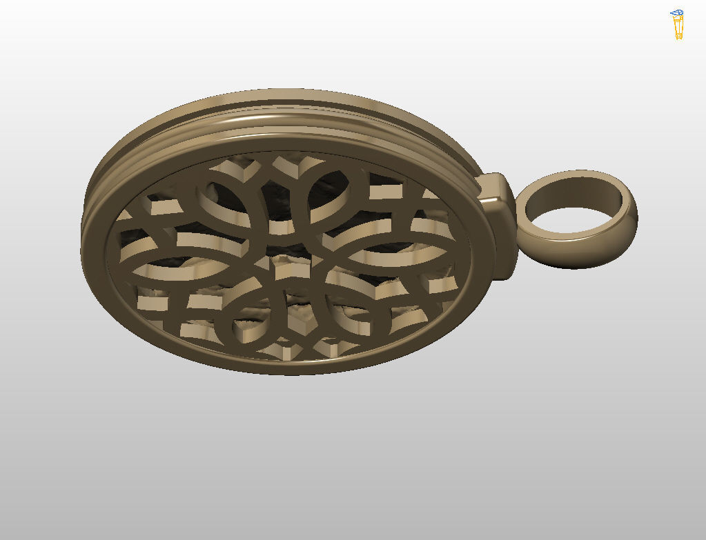 Horoscope Zodiac sign Sagittarius pendant  3D print model_16