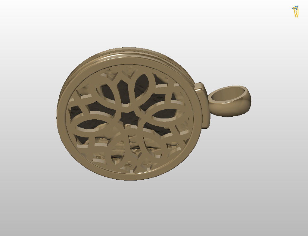 Horoscope Zodiac sign Sagittarius pendant  3D print model_17