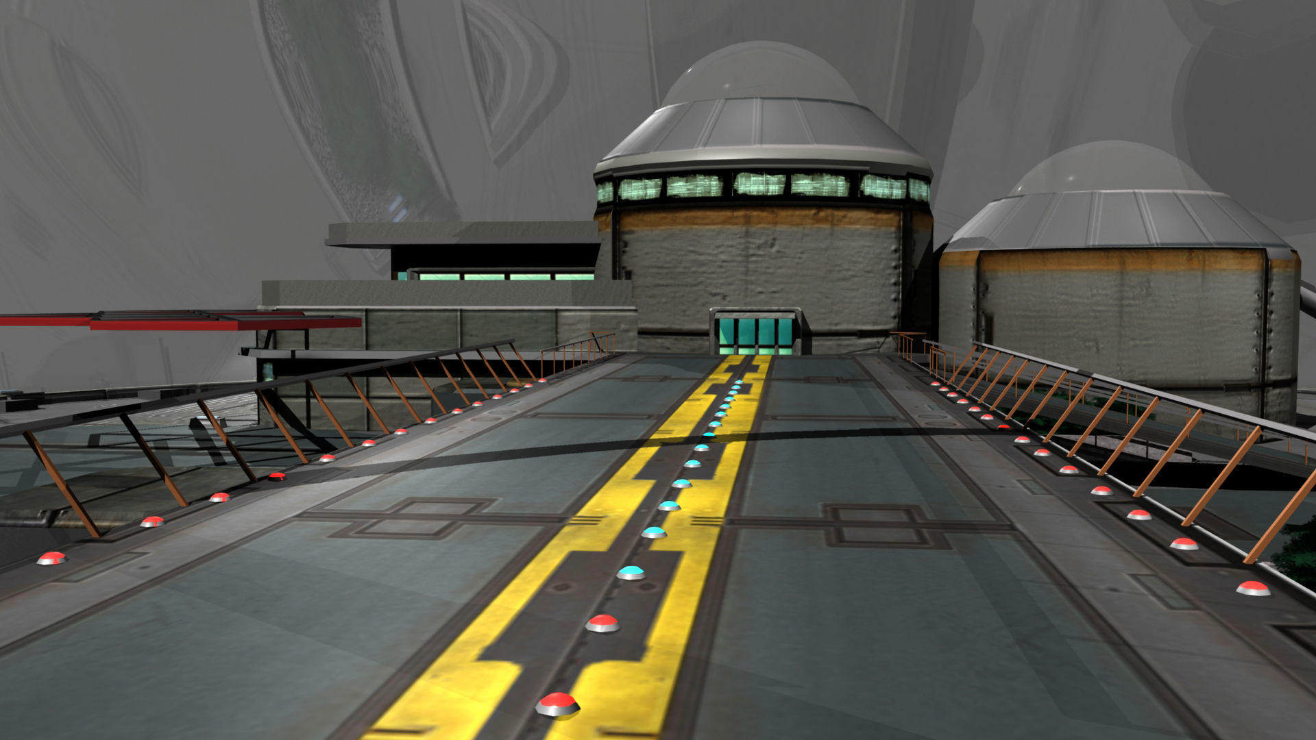 Dome District Low-poly 3D model_6