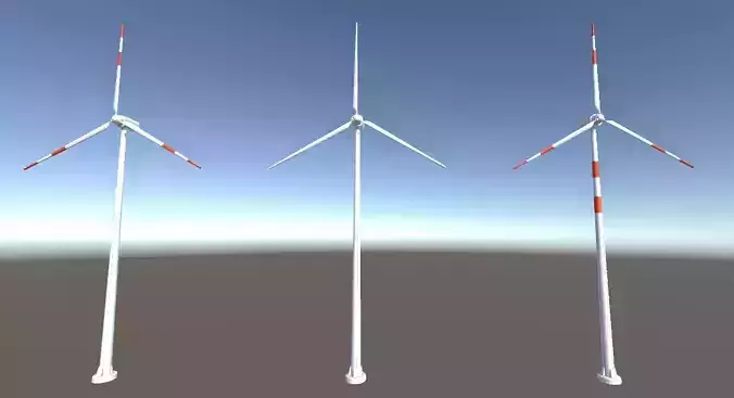Low-Poly Wind Turbine - free