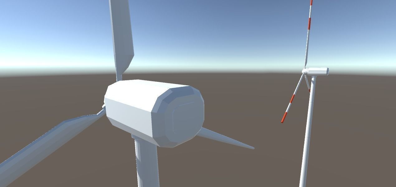 Low-Poly Wind Turbine - free Free low-poly 3D model_2