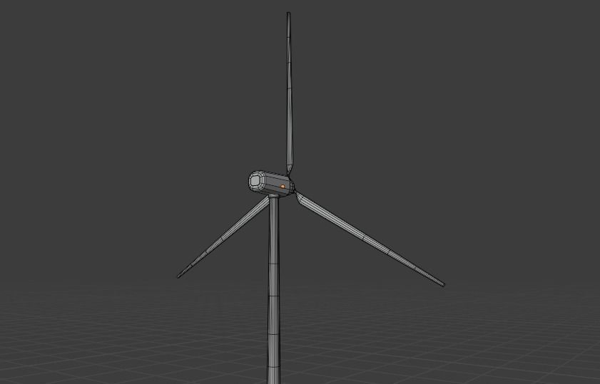 Low-Poly Wind Turbine - free Free low-poly 3D model_7
