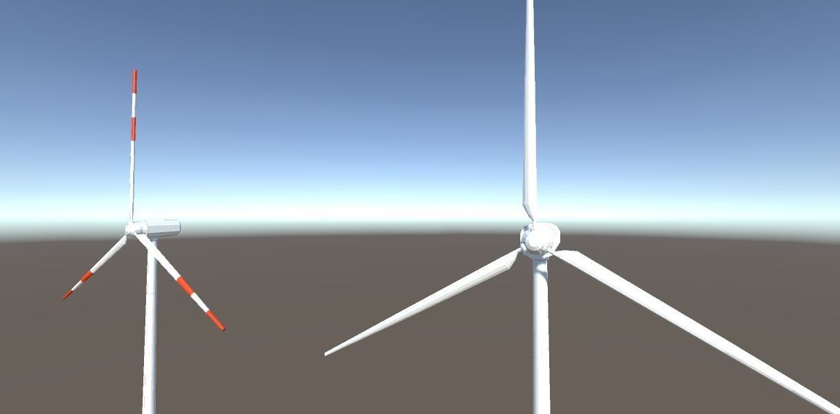Low-Poly Wind Turbine - free Free low-poly 3D model_1