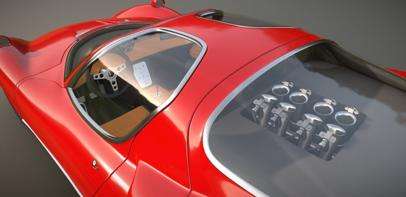alfa-romeo-stradale-1967 alfa romeo 3D model_2