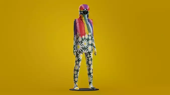 Richard Quinn down jacket v3