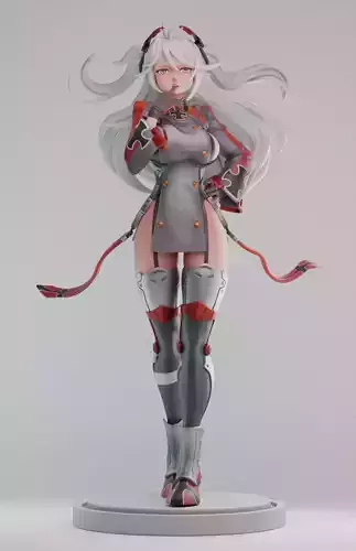 Azur lane Prinz Ougen 3d print 3D print model