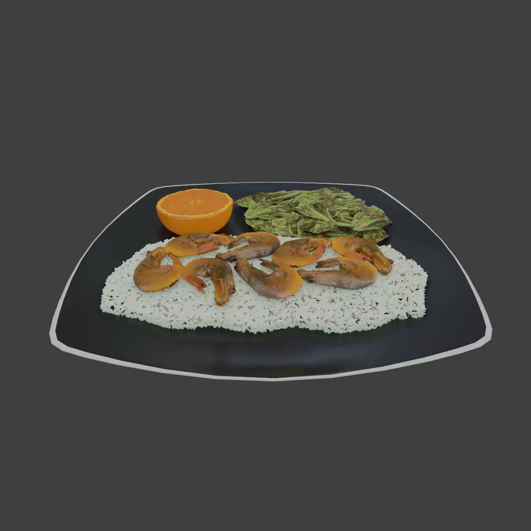 Food plate 02 3D model