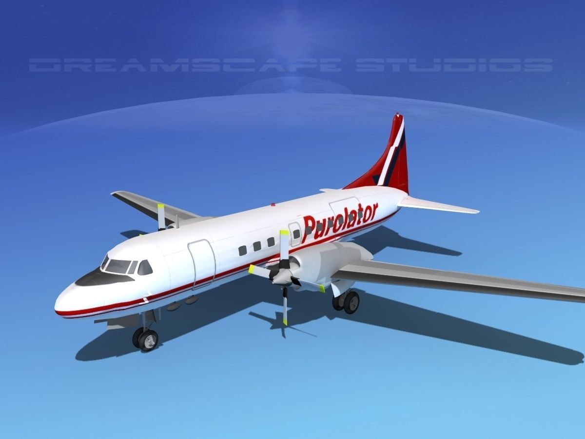 Convair CV-580 Purolator 3D model_13