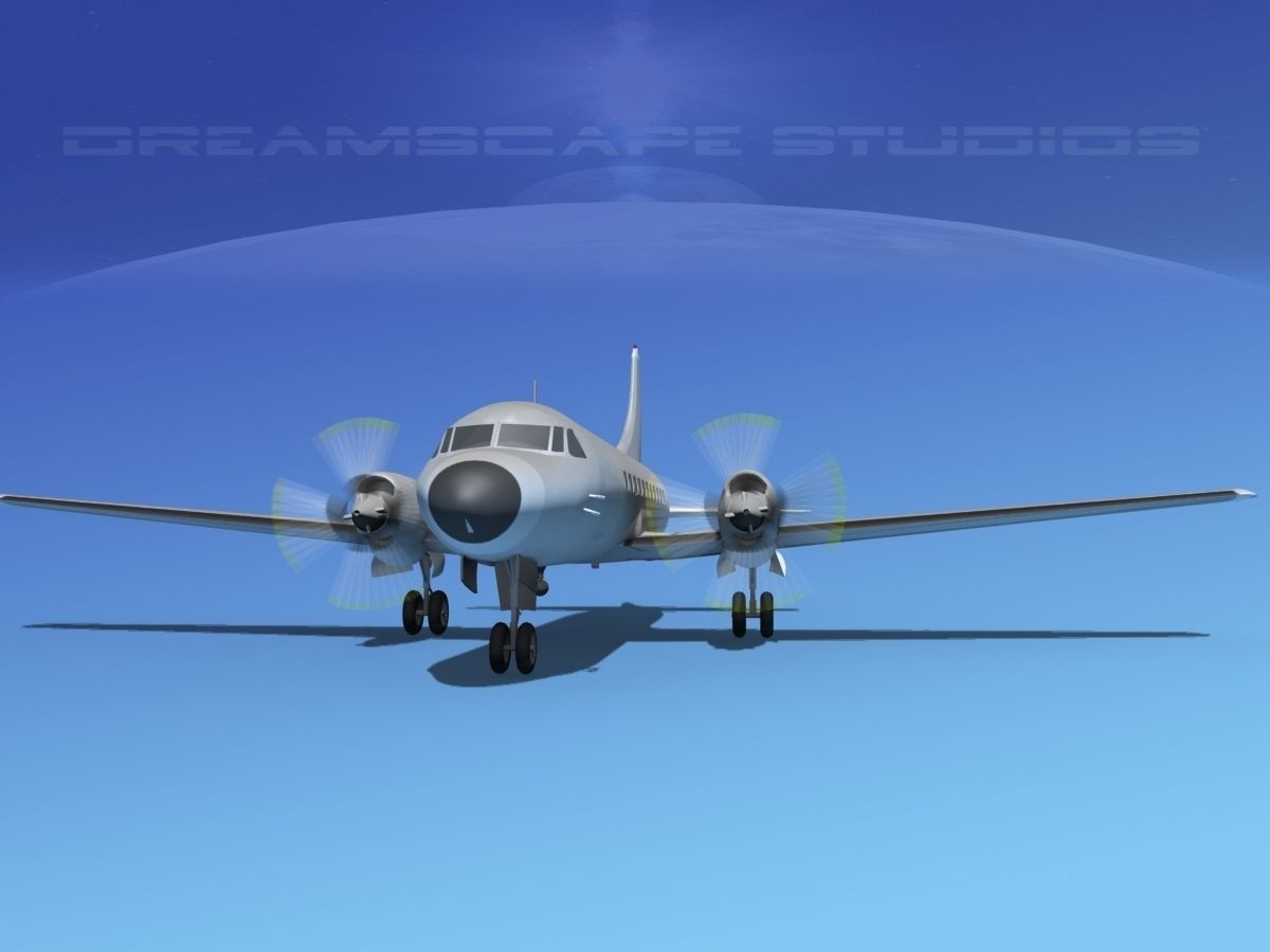 Convair CV-580 Purolator 3D model_3