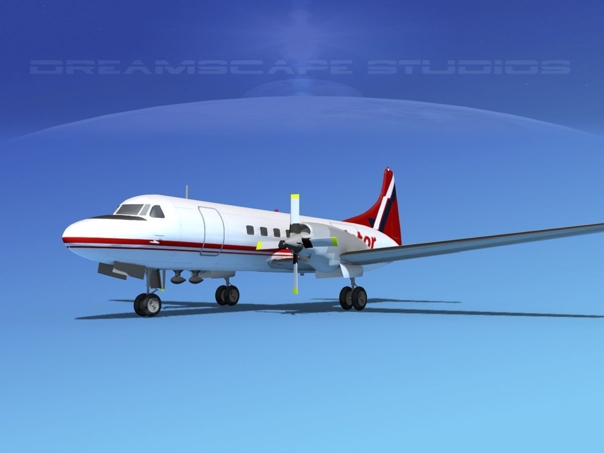 Convair CV-580 Purolator 3D model