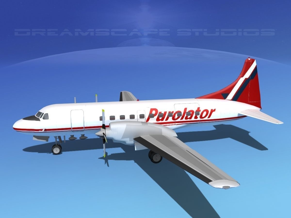 Convair CV-580 Purolator 3D model_12