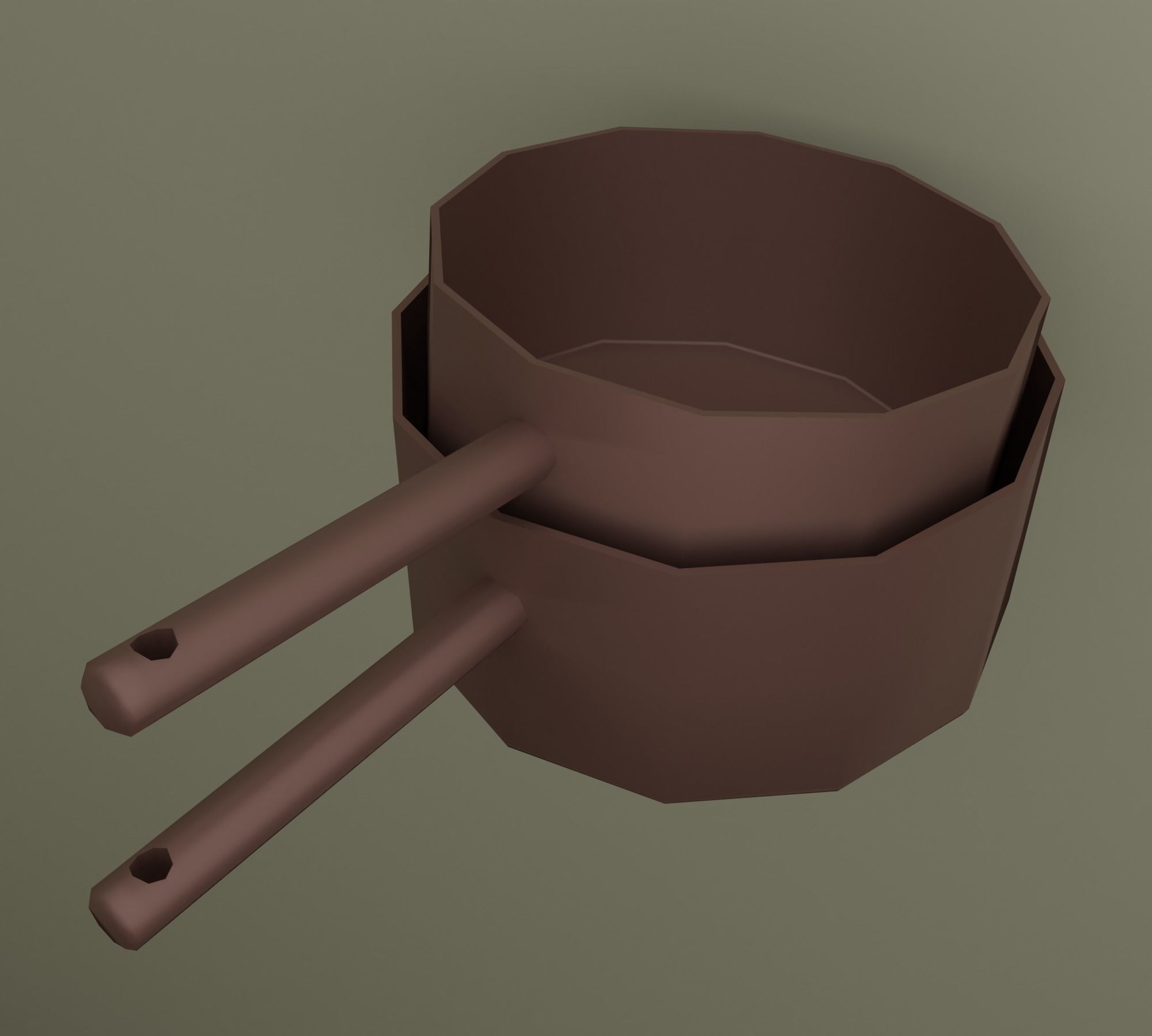 Kitchen Low-poly 3D model_24